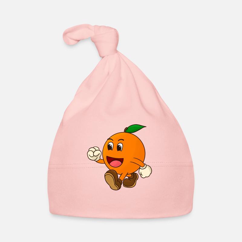Lustige Orange Baby Bio-Mütze