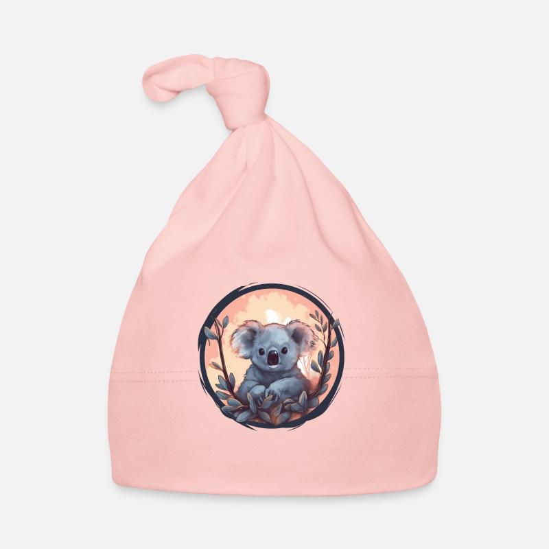 Süßer Koala - Baby Bio-Mütze - Rosa