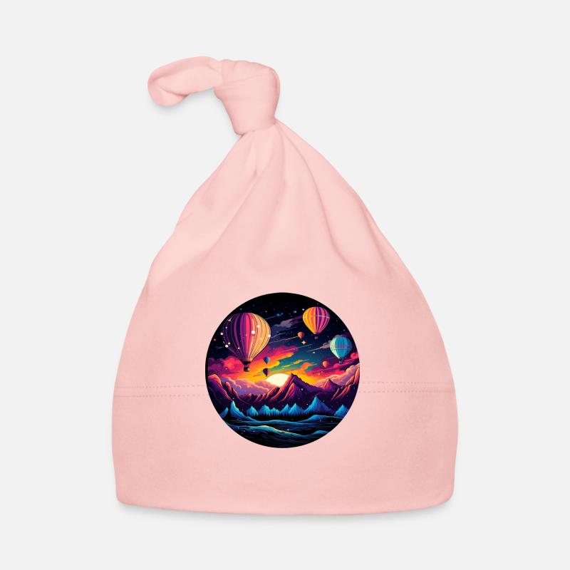 Explorez des mondes rétro vibrants : votre aventure - Bonnet bio Bébé - rose