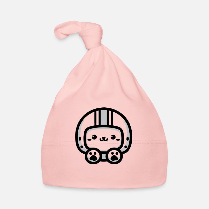 Dog - Biker Helmet Organic Baby Cap