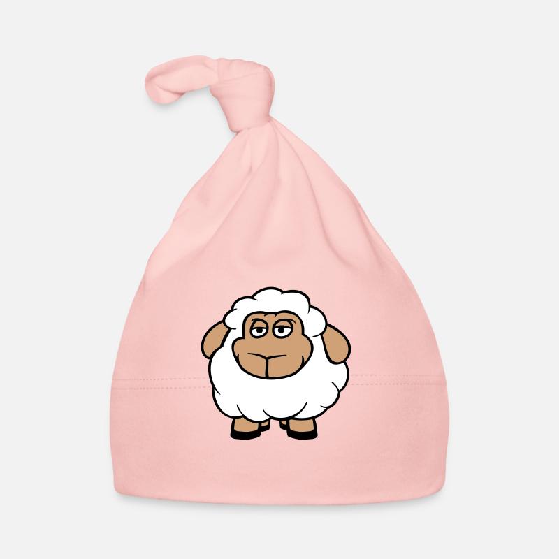 mouton bébé se tient ennuyé fatigué bande dessinée Bonnet bio Bébé