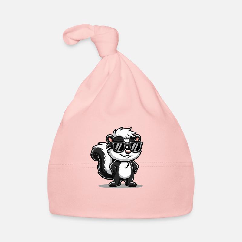 Skunk Comic Organic Baby Cap