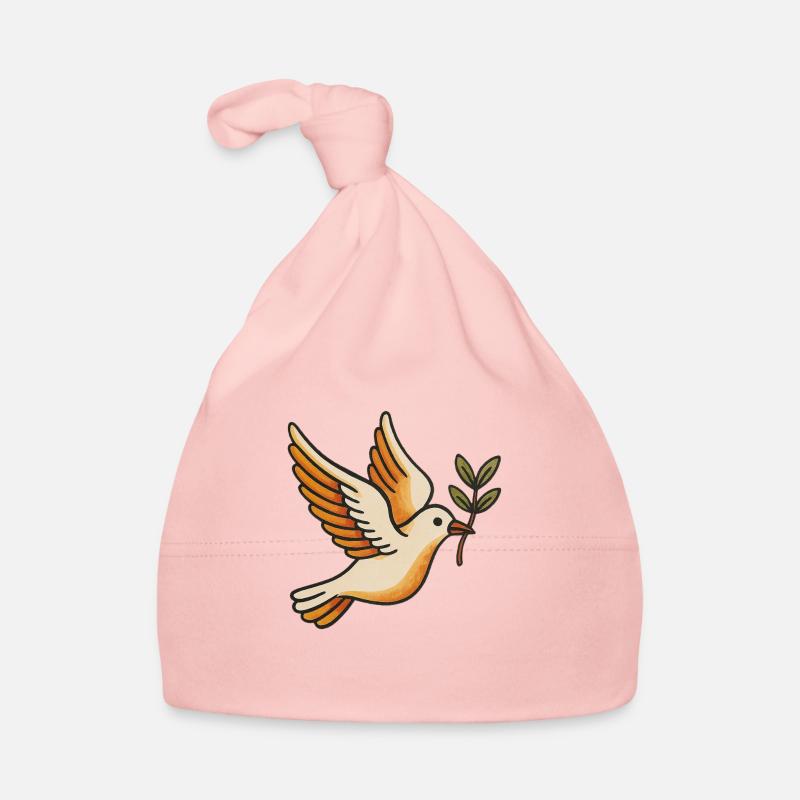 Taube des Friedens Baby Bio-Mütze