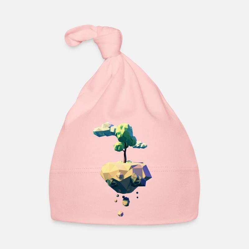 Arbre volant | Low poly - Bonnet bio Bébé - rose