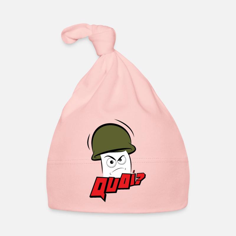 Mr Ronchon QUOI - Bonnet bio Bébé - rose