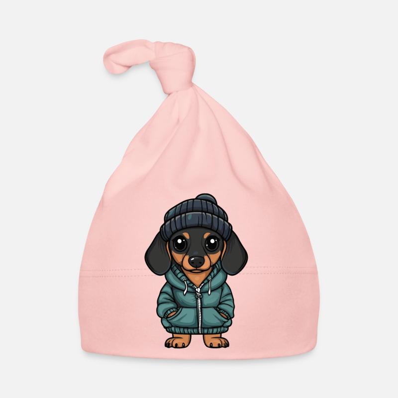 Dachshund BadgerDog Winter Organic Baby Cap