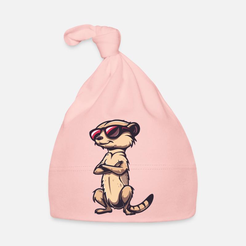 Erdmännchen Tier Baby Bio-Mütze