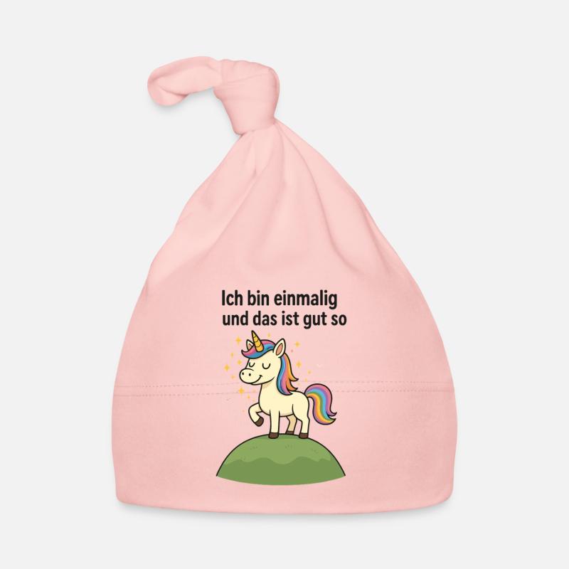 Ich bin einmalig und das ist gut so removebg pr Baby Bio-Mütze