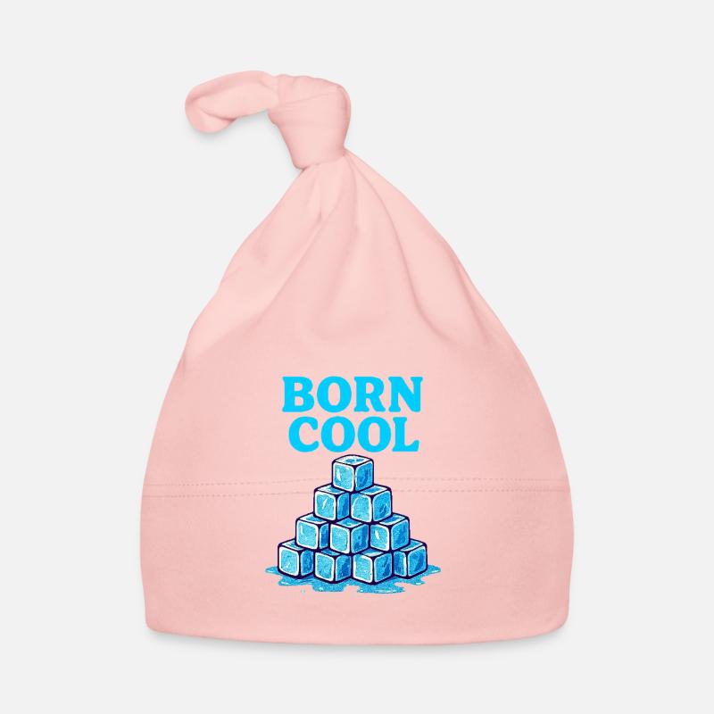 Eisblock Pyramide Blau Baby Bio-Mütze
