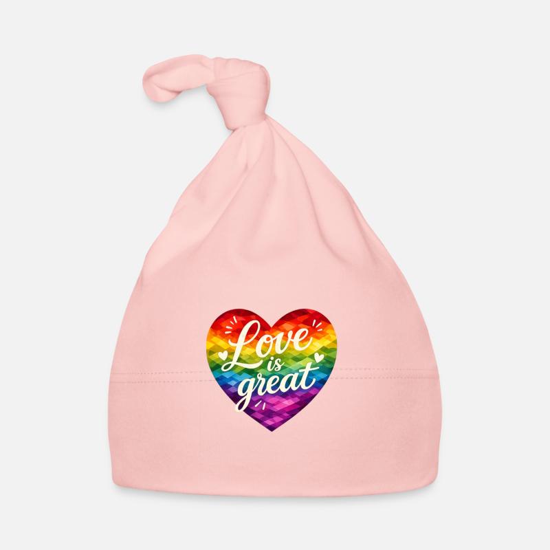 L’amour, c’est génial ! Bonnet bio Bébé