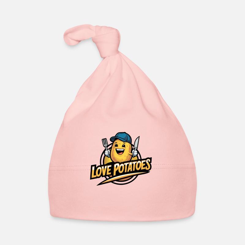 Funny Potato with Baseball Cap Vegan Vegetarian Organic Baby Cap