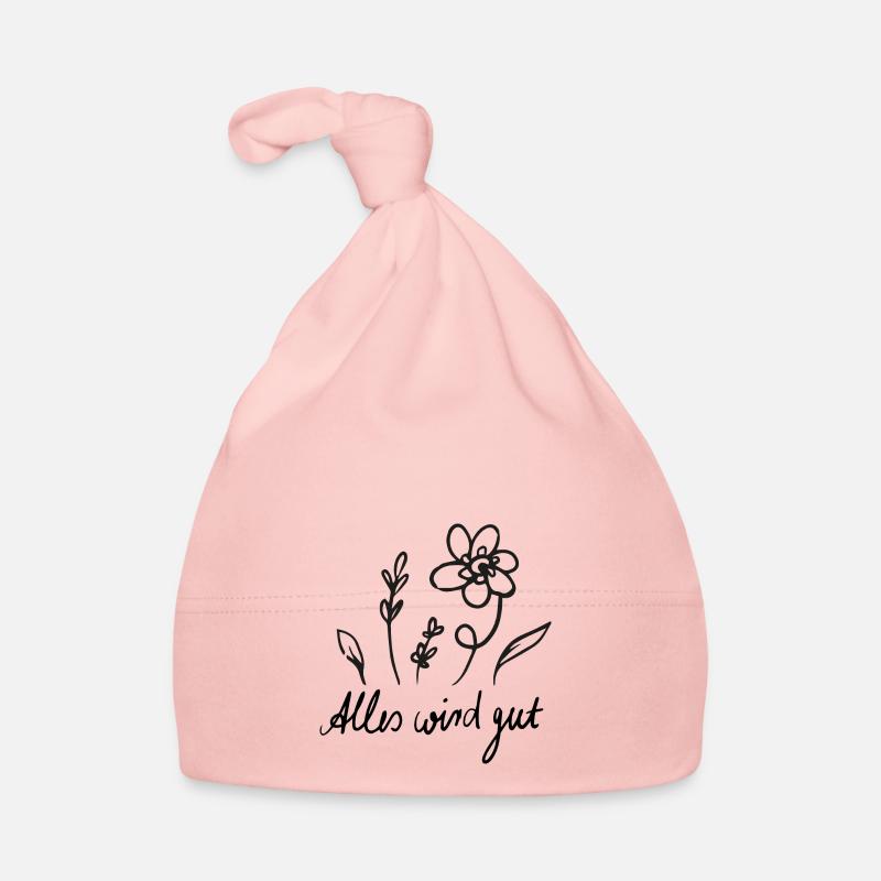 Alles wird gut - Baby Bio-Mütze - Rosa