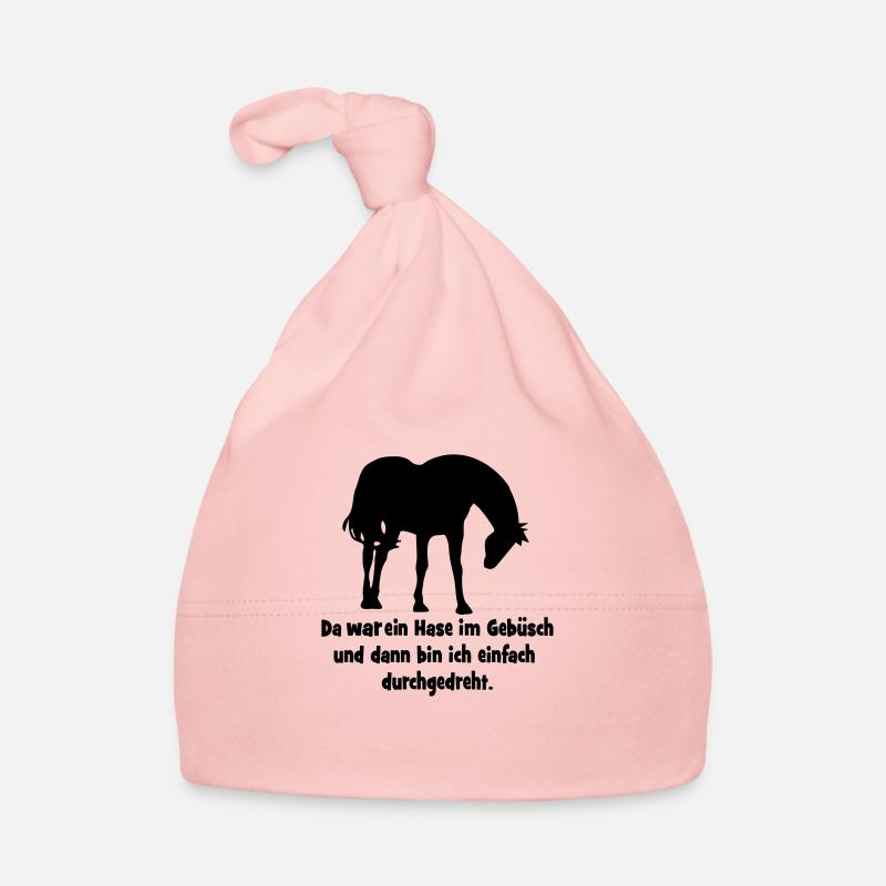 Pferd - Baby Bio-Mütze - Rosa