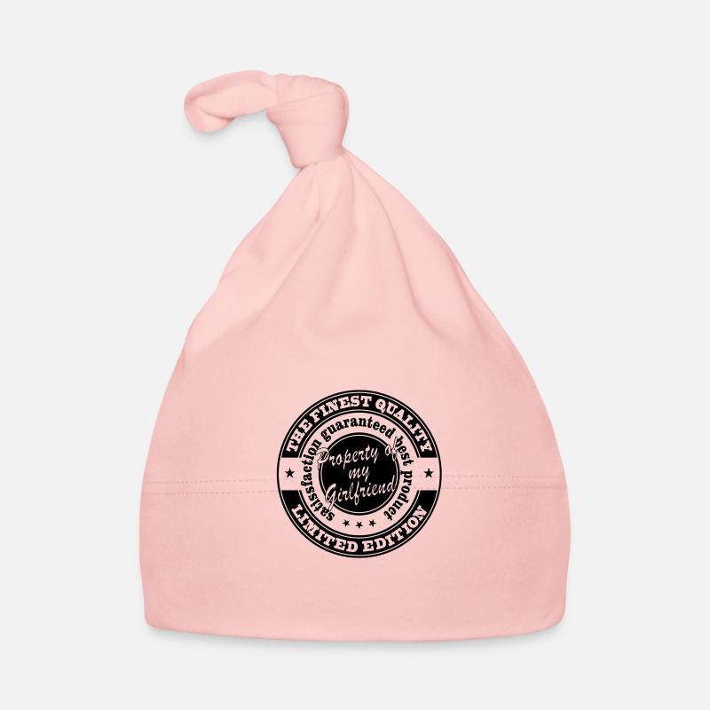 propriete de ma copine - Bonnet bio Bébé - rose