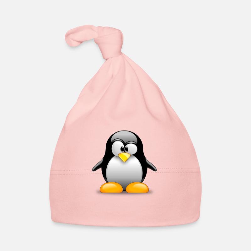Klassischer Pinguin! Geschenkidee Idee - Baby Bio-Mütze - Rosa
