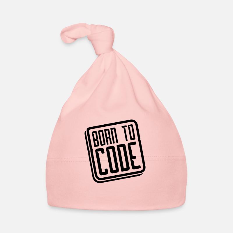 logo born to code Organic Baby Cap