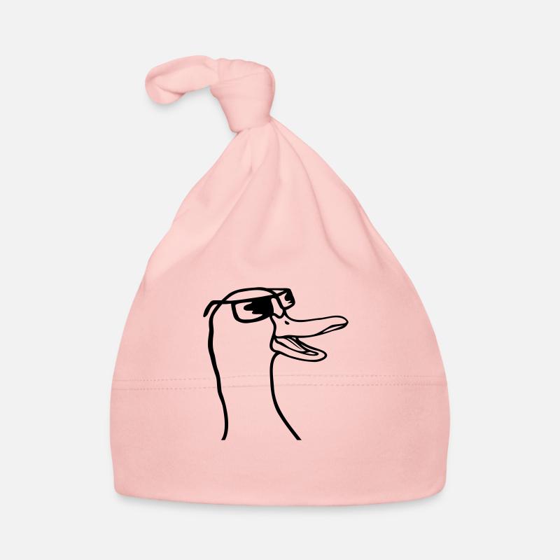 Cute Sunglasses Goose Comic Organic Baby Cap