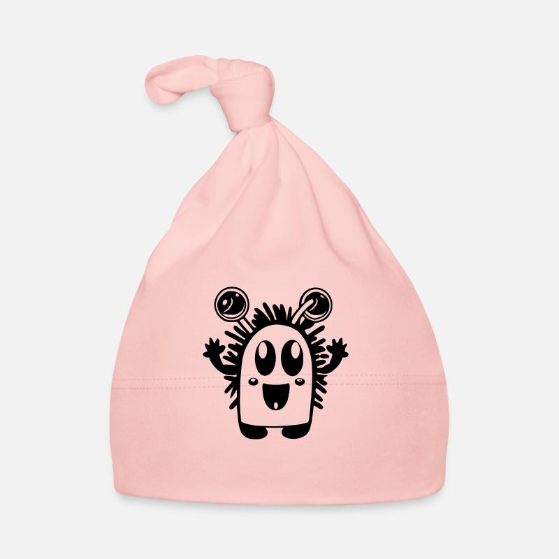 Cute little monster vector Organic Baby Cap