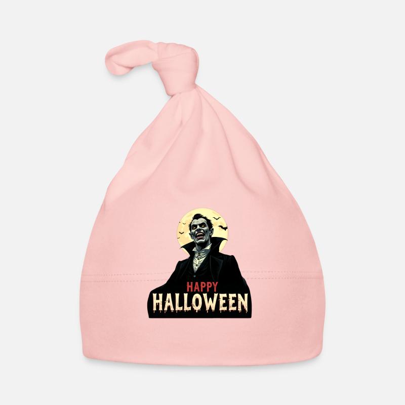 Draculas Halloween-Gruß Baby Bio-Mütze
