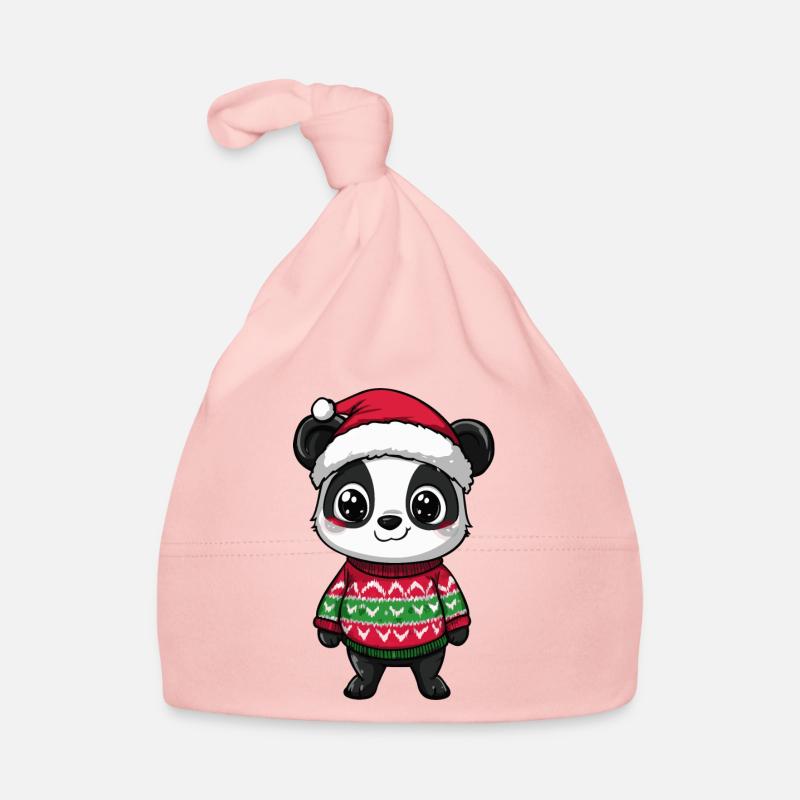 Bande dessinée de Noël Panda Bonnet bio Bébé