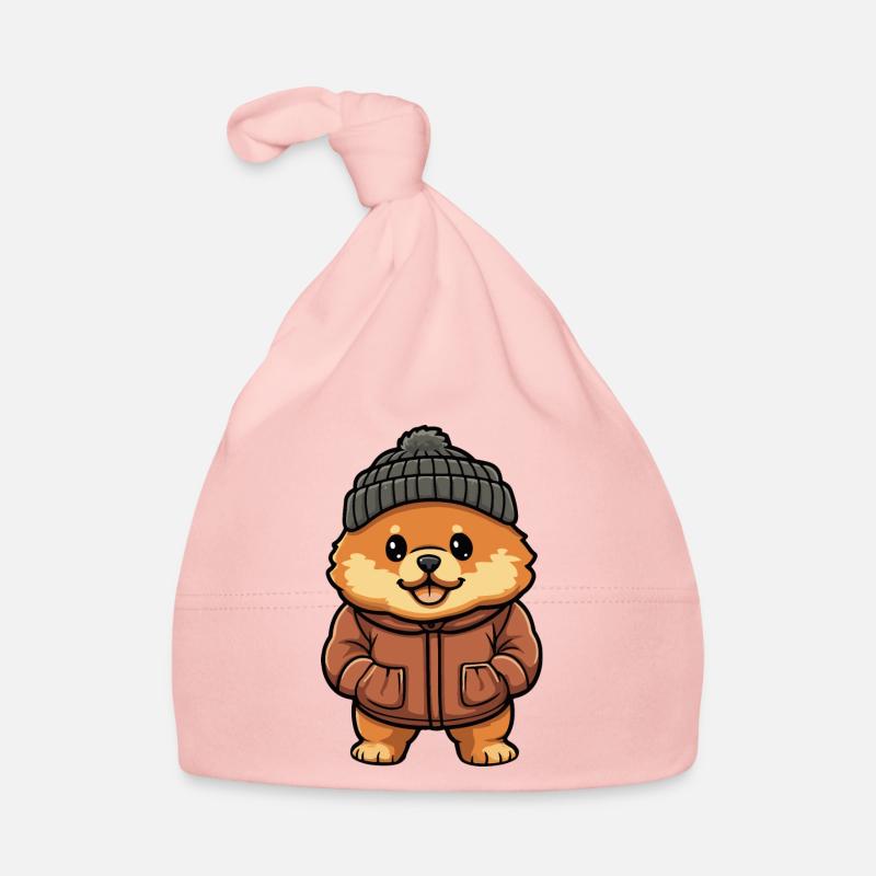 Chow Chow Dog Winter Organic Baby Cap