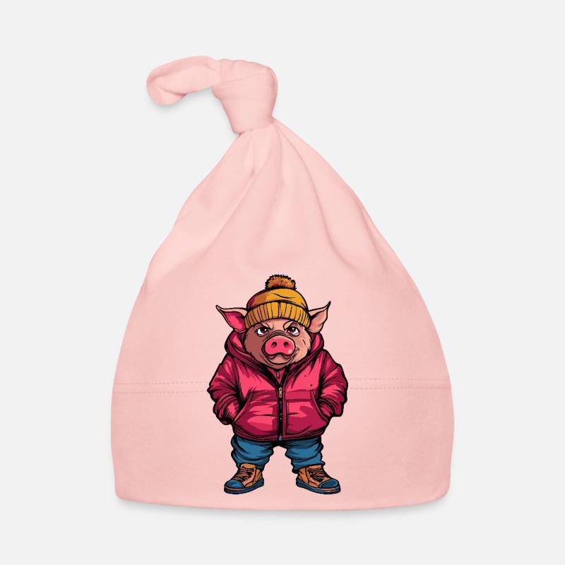 Schwein Lustig Winter Baby Bio-Mütze