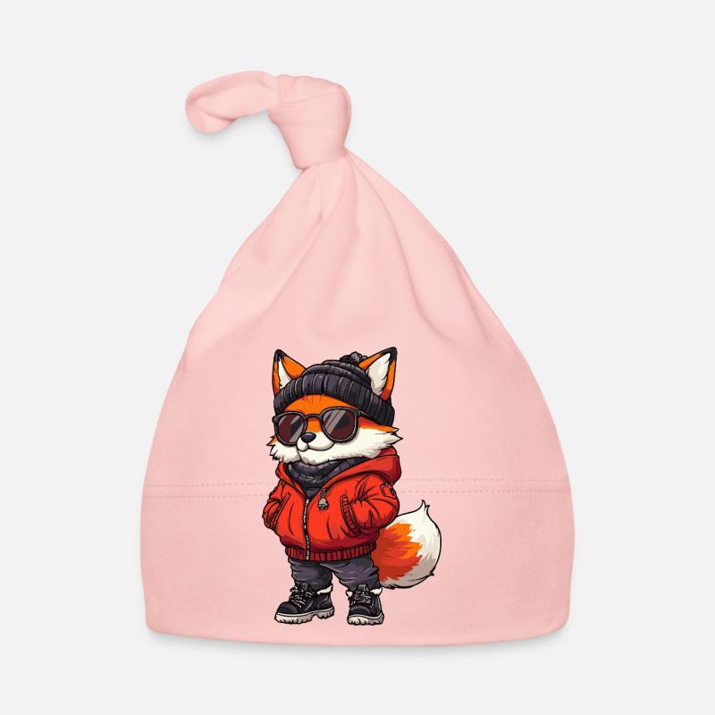 Bande dessinée cool Fox Bonnet bio Bébé