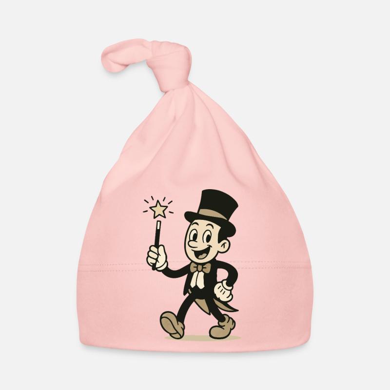 zauberer comic - Baby Bio-Mütze - Rosa