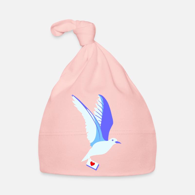 Taube Baby Bio-Mütze