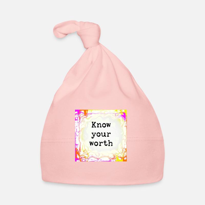 Know your worth Organic Baby Cap