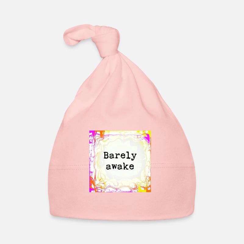 Barely awake Organic Baby Cap