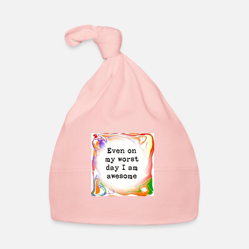 I am awesome Organic Baby Cap