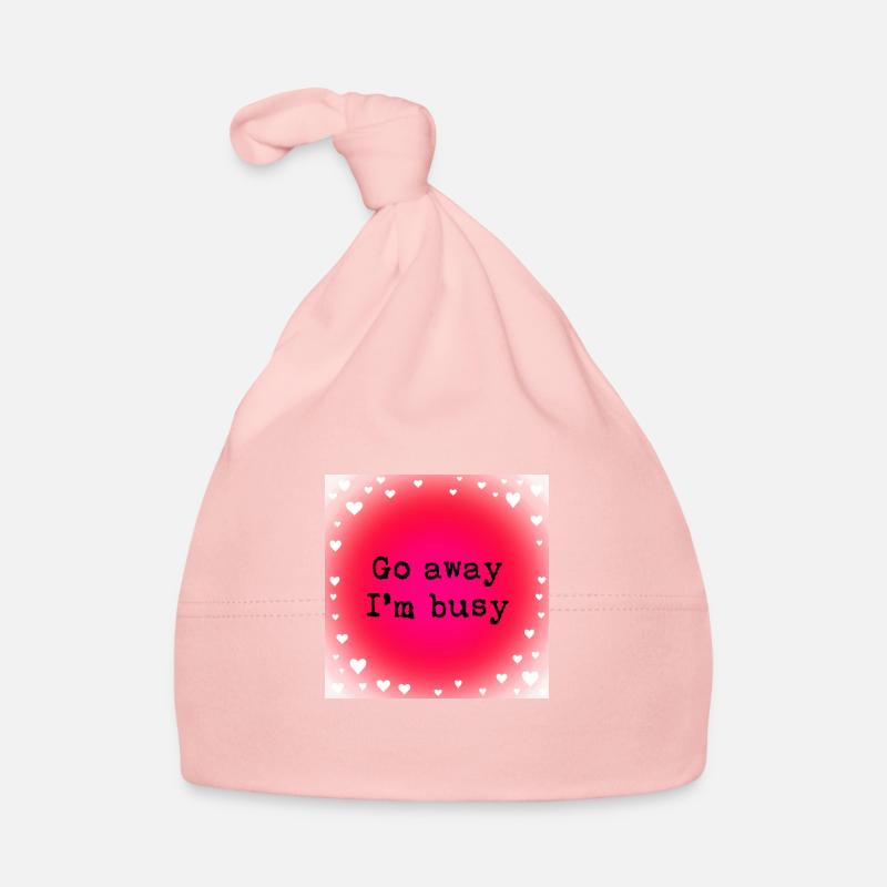 Go away I am busy Organic Baby Cap