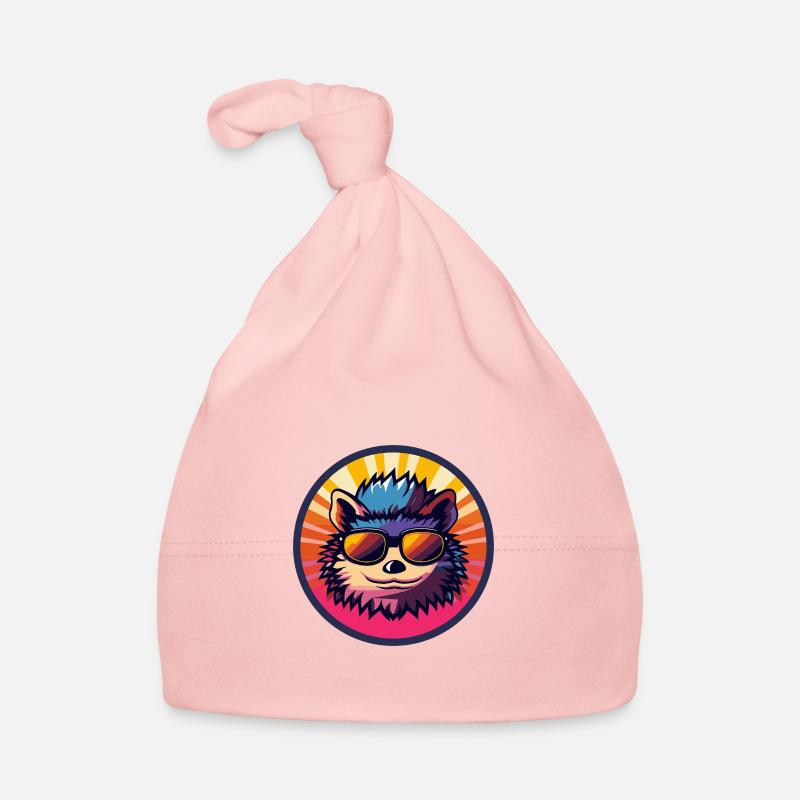 Hedgehog Comic Cool Summer Organic Baby Cap