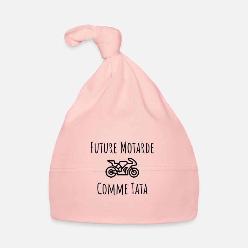 future motarde comme tata cadeau bebe naissance Bonnet bio Bébé