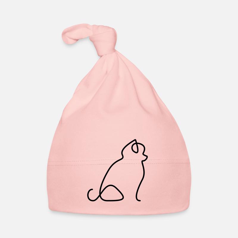 Poméranien - Bonnet bio Bébé - rose