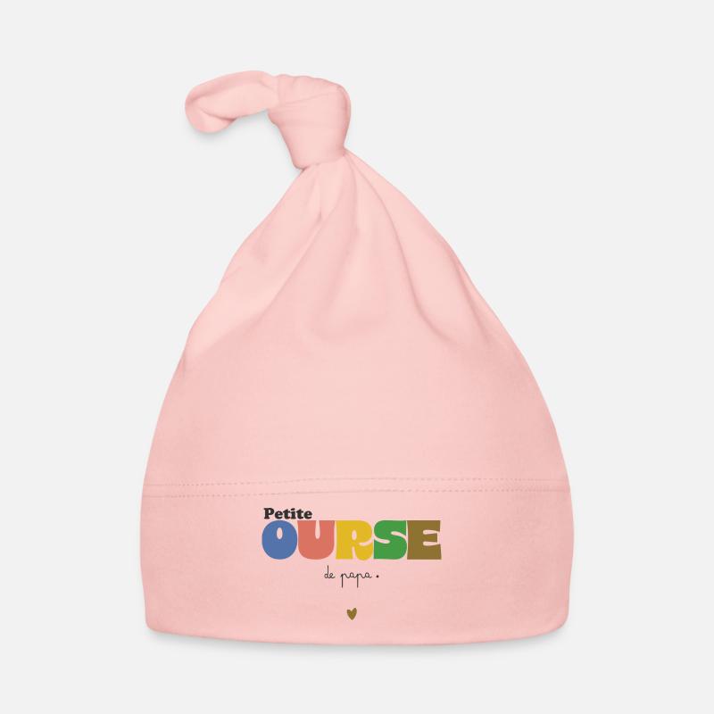 Petite Ourse (papa) Bonnet bio Bébé