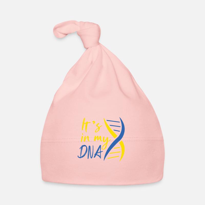 C’est dans mon adn Ukraine Vintage Drapeau ukrainien Bonnet bio Bébé