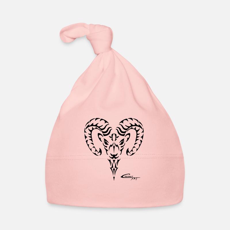 Sternzeichen Widder - Baby Bio-Mütze - Rosa