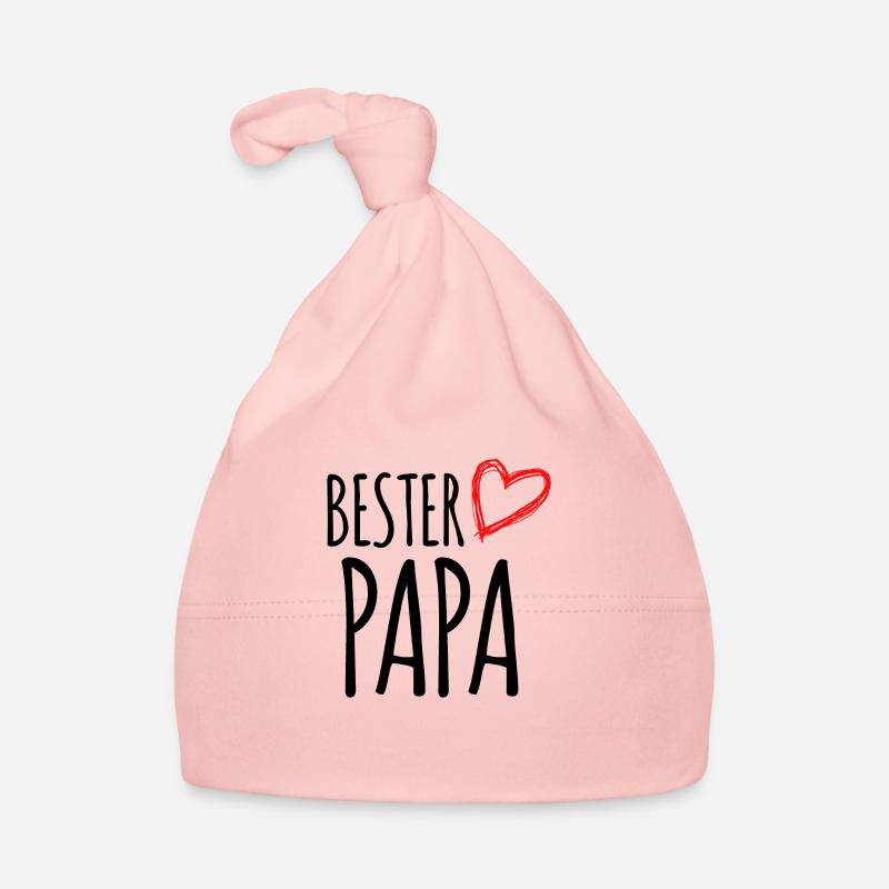 bester Papa - Baby Bio-Mütze - Rosa