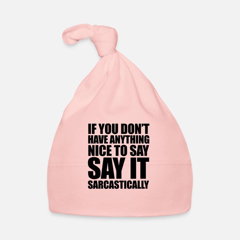 Sarcastic Organic Baby Cap