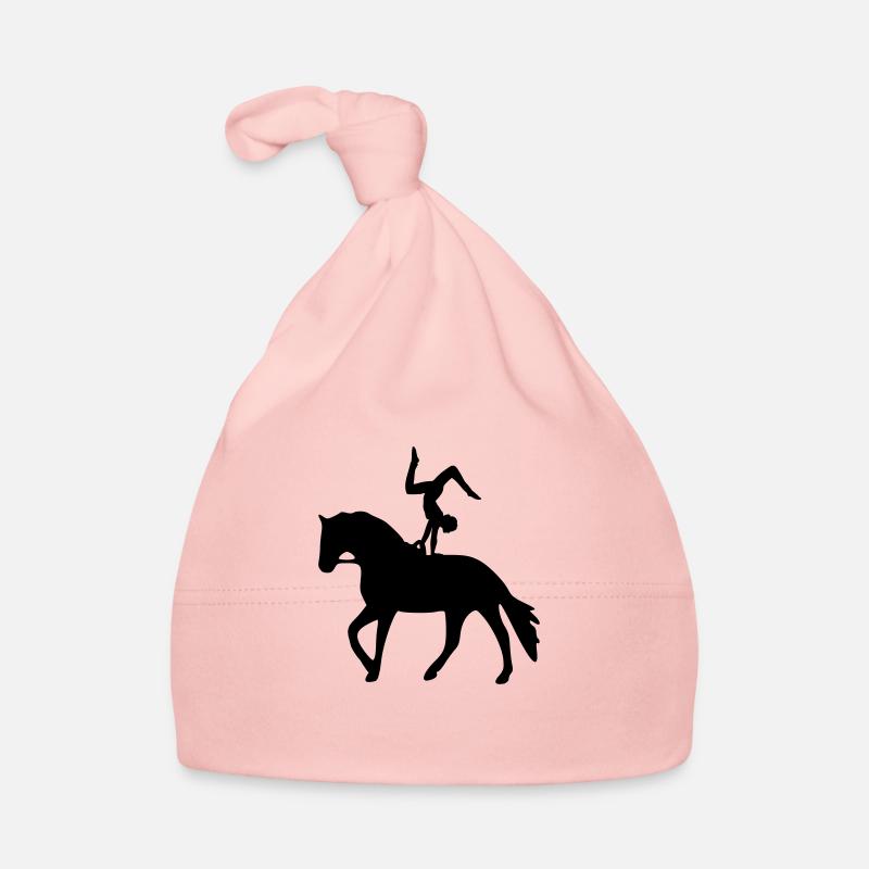Handstand rückwärts auf Pferd Baby Bio-Mütze