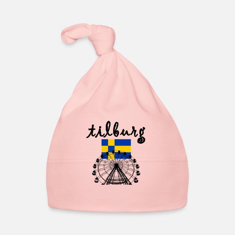 foire de Tilburg, grande roue avec le drapeau Bonnet bio Bébé