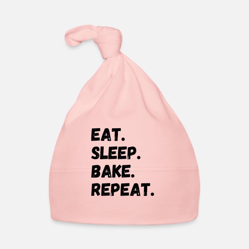 Eat Sleep Bake Repeat Baby Bio-Mütze