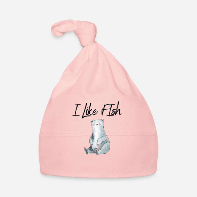 I Like Fish eibär - Baby Bio-Mütze - Rosa
