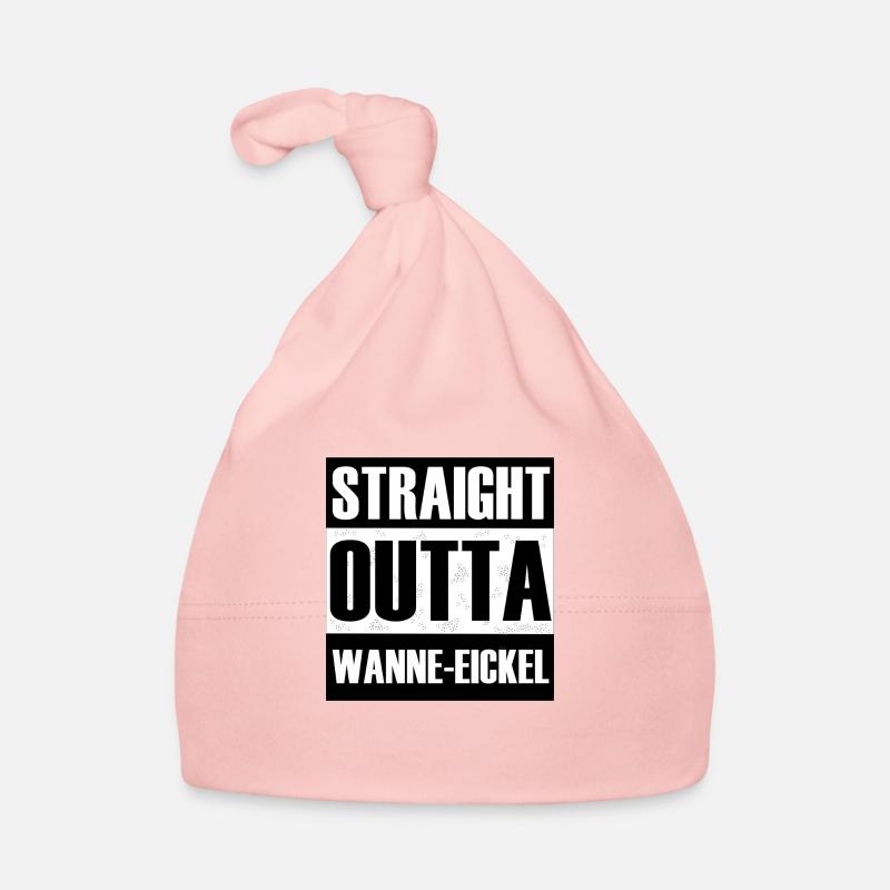 Straight Outta Wanne-Eickel - Baby Bio-Mütze - Rosa