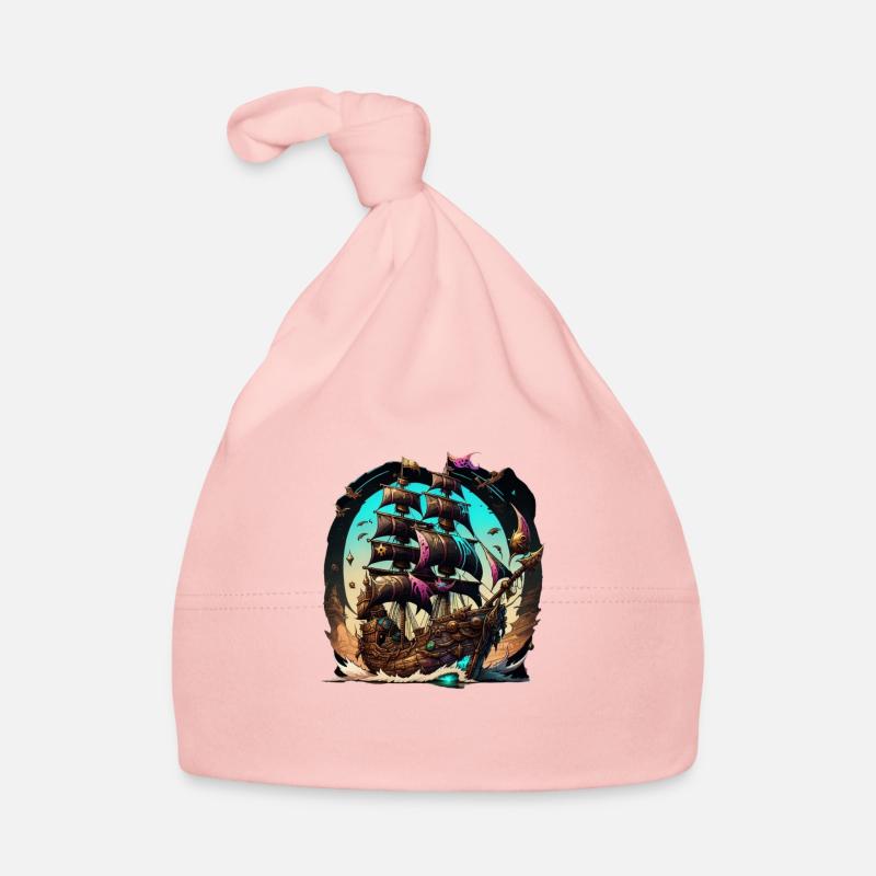Pirate ship Organic Baby Cap