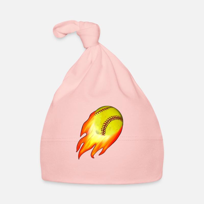 Softball Inspired Design Organic Baby Cap