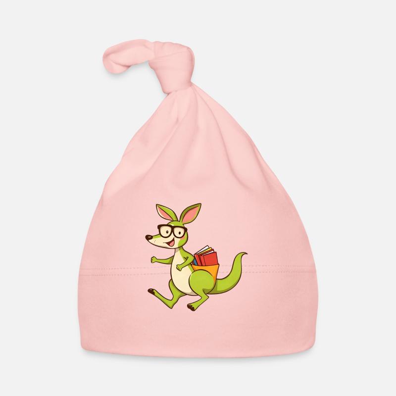 Süßes Känguru-Lesebuch mit Brille Baby Bio-Mütze
