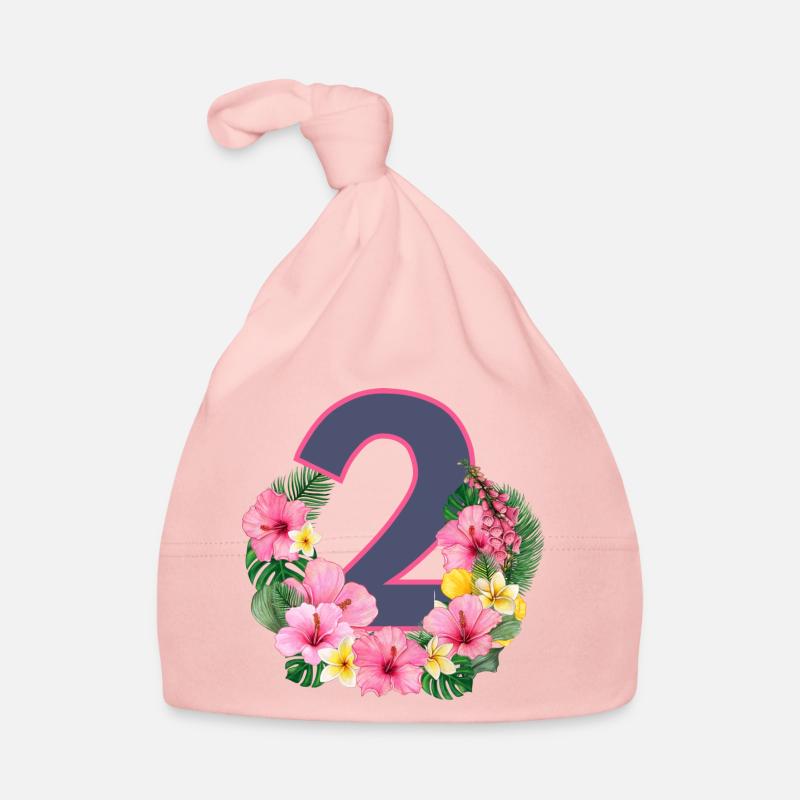 Sommer geburtstag mädchen 2 Baby Bio-Mütze